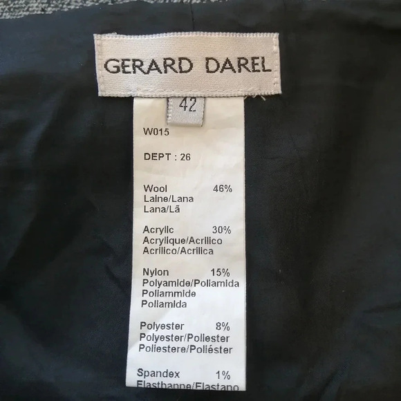 Gerard Darel Wool Blend Pleated Midi Skirt Heathered Gray 42 FR or 10 US - Picture 12 of 15